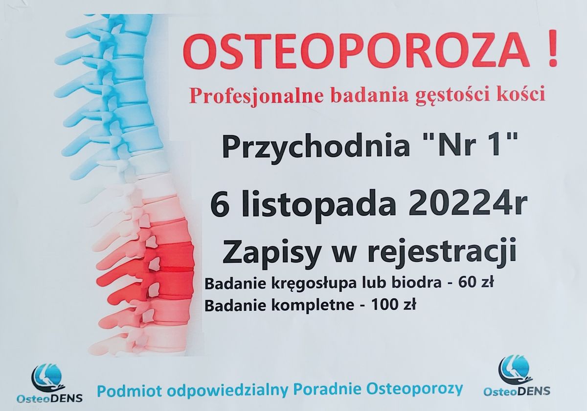 BADANIA NA OSTEOPOROZĘ